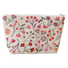 Trousse fleurie - Corail