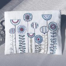 Pochette Fleurs Bleues