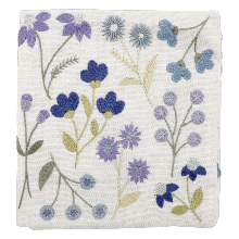 Porte-aiguille fleuri - Bleu