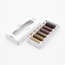 Fils métallisés - Pack de 6 nuances - Chocolat