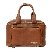 Sac à projet en cuir - Noyer