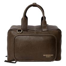 Sac à projet en cuir - Vert foncé