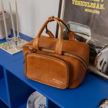 Sac à projet en cuir - Noyer