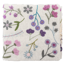 Porte-aiguille fleuri - Violet