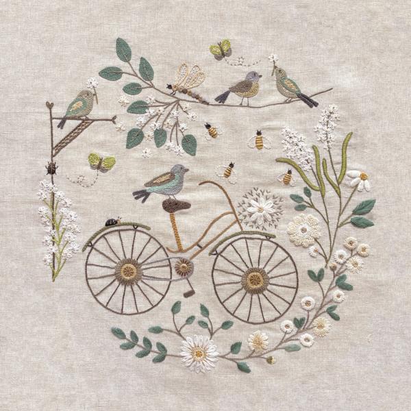 couronne automne broderie traditionnelle
